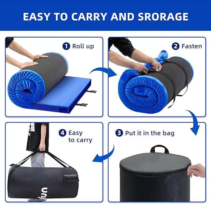 Sleeping Pad for Adults, Comfortable Thick Floor Sleeping Mats for Car Truck Tent with Removable Travel Bag