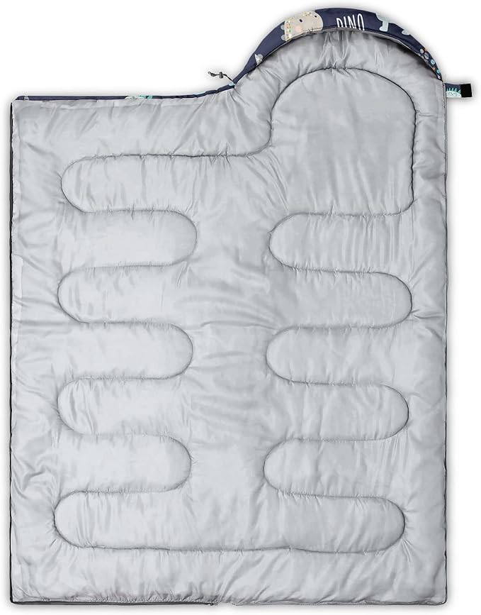 Kids Sleeping Bag for Boys Girls,Rocket Moon Print-Lightweight Warm Portable Outdoor Indoor-Waterproof Cold Weather Resistant Sleeping Bag for Camping Hiking