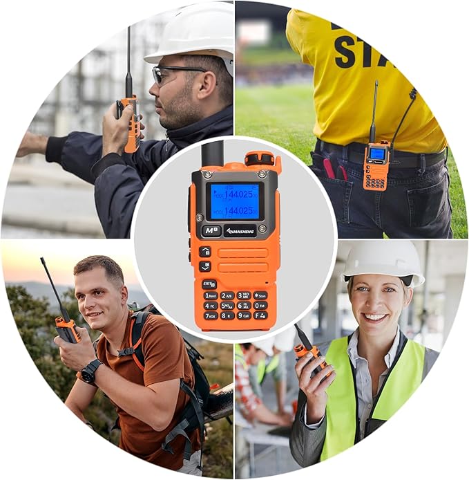Quansheng UV-K5(8) Multifunction UHF/VHF 5W Handheld Two Way Radio, AM/FM/DTMF NOAA Weather Alarm Ham Radio for Hiking Camping Trip, Chirp Compatible, Support Firmware Updates, Emergency Alarm