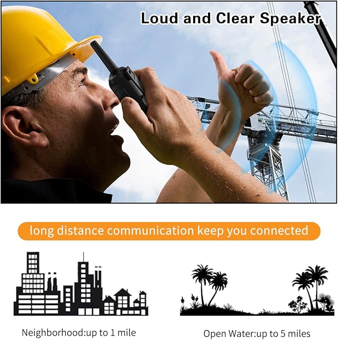 Baofeng Walkie Talkies F22 Long Range Walkie Talkies for Adults with 22 FRS Channels, Family Walkie Talkie with LCD Display Flashlight VOX for Camping Hiking Accessories Gear Toys Two Way Radio