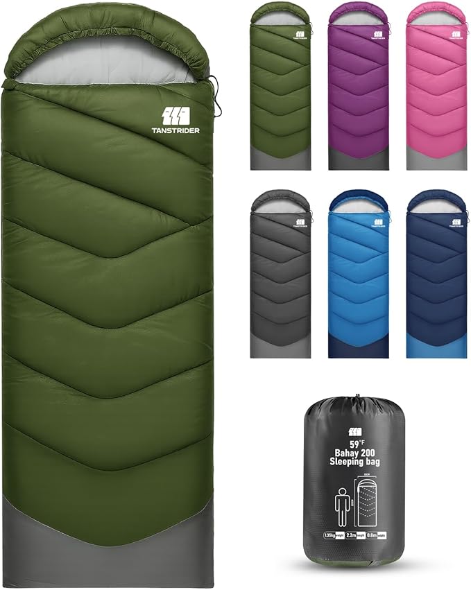 Sleeping Bags for Adults Cold Weather & Warm,Backpacking Camping Sleeping Bag for Tall Girls Boys,Lightweight,Compact,Waterproof Camping Gear for Traveling,Hiking,Hotel,Outdoor & Indoor