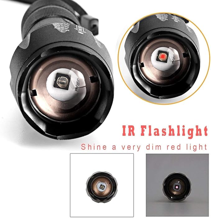850nm IR Illuminator Flashlight Night Vision Flashlights Tactical Zoomable 850nm Infrared LED Hunting Torch
