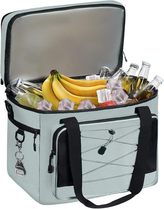Maelstrom Soft Cooler Bag,Collapsible Soft Sided Cooler,24/30/60/75 Cans Beach Cooler,Ice Chest,Large Leakproof Camping Cooler,Portable Travel Cooler for Grocery Shopping,Camping,Road Trips