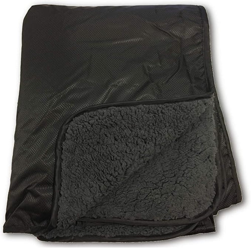 "Elemental Stadium Sherpa Blanket, Waterproof, Windproof, Picnic, Wheelchair, Camping, Concerts, Bag with Shoulder Strap and Carrying Handle, 56" x 80"