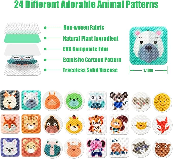 480 Pack Mosquito Patches Stickers for Kids Adult Outdoor Indoor Travel, Natural Plant Based Ingredients Mosquito Stickers with 4 Pack Mosquito Repellent Bracelets