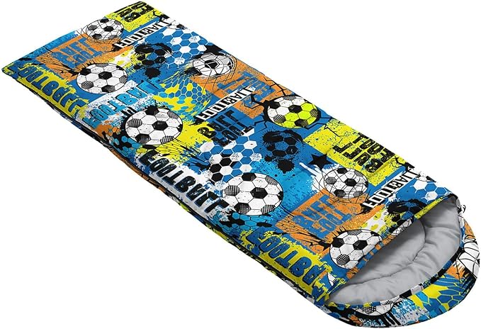 Kids Sleeping Bag for Boys Girls,Western Cowboy Print-Lightweight Warm Portable Outdoor Indoor-Waterproof Cold Weather Resistant Sleeping Bag for Camping Hiking