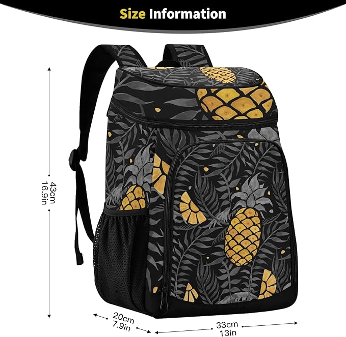 Cooler Backpack Insulated Leak Proof Beach Cooler Bag 30 Cans Waterproof Lightweight Soft Lunch Picnic Cooler for Men Women