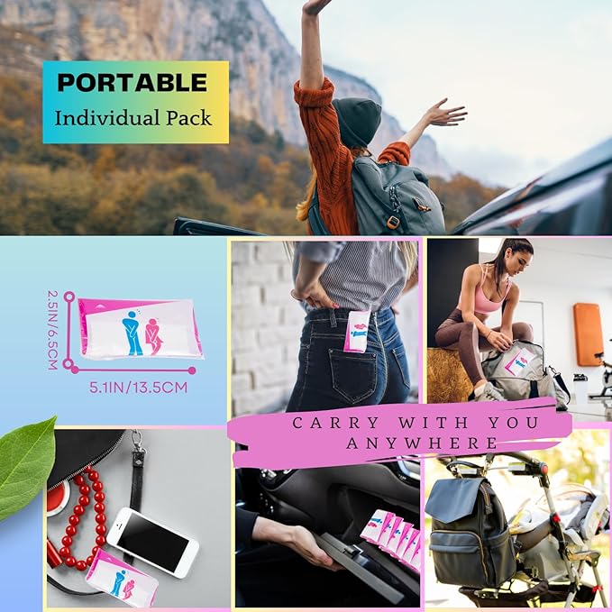 Disposable Urine Bag,12 Packs 700ML Disposable Urinal Bag for Travel, Emergency Portable Pee Bag and Vomit Bags, Toilet Bag for Camping, Traffic Jams, Pregnant, Patient, Kids (Pink - 12)