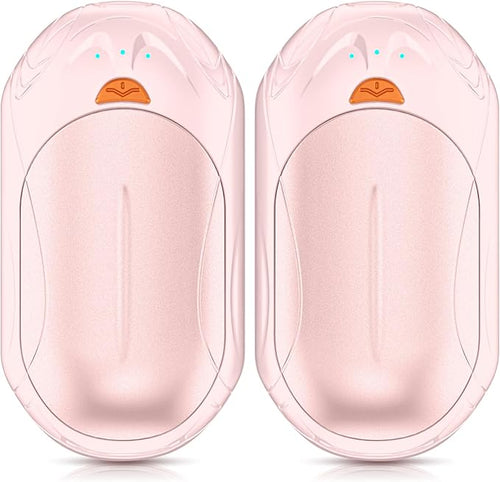 AI Hand Warmers Rechargeable 2 Pack,6000mAh Rechargeable Hand Warmer,20Hrs Long Heating Electric Hand Warmer,Portable Pocket Heater,Pocket Size Hand Warmer, Gifts for Christmas,Camping,Hunting