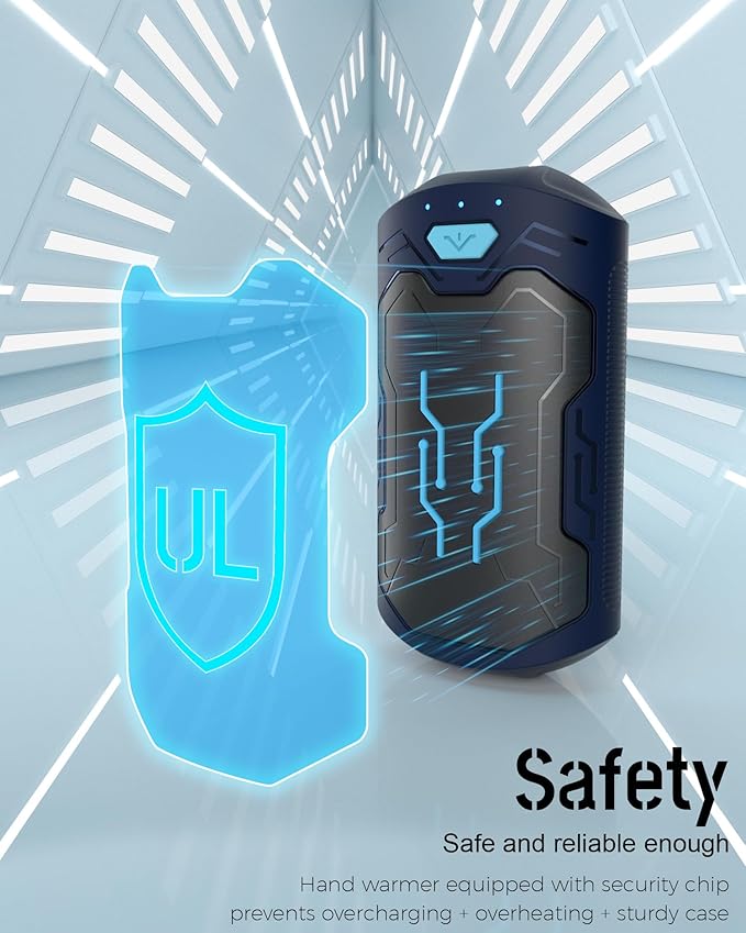 Hand Warmers Rechargeable 2 Pack, ROFWIZ 6000mAh Electric Portable Pocket Heater, are Great Warm Gifts for Women, Men, Heat Therapy, Raynauds, Outdoors, Hunting, Golf, Camping Gear