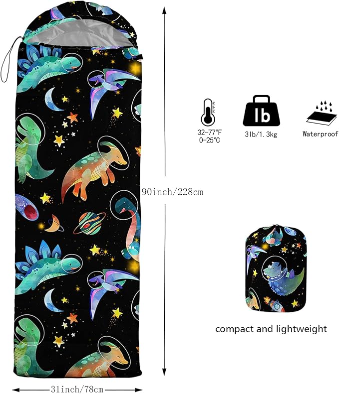 QOOMO Camping Sleeping Bags,3 Season Warm & Cool Weather,Lightweight,Waterproof Sleeping Bags for Adults & Kids,Traveling,and Outdoors,Camping Gear Equipment