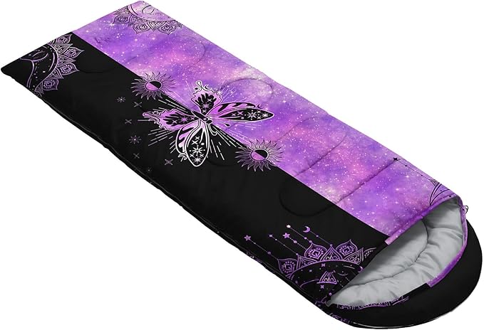 Kids Sleeping Bag for Boys Girls,Western Cowboy Print-Lightweight Warm Portable Outdoor Indoor-Waterproof Cold Weather Resistant Sleeping Bag for Camping Hiking