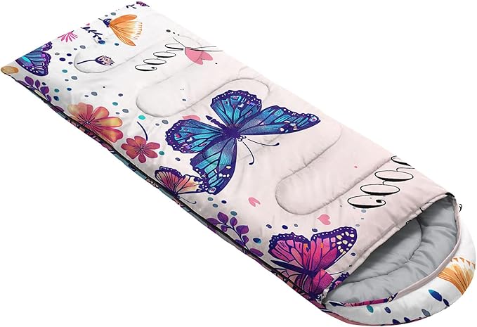Kids Sleeping Bag for Boys Girls,Western Cowboy Print-Lightweight Warm Portable Outdoor Indoor-Waterproof Cold Weather Resistant Sleeping Bag for Camping Hiking