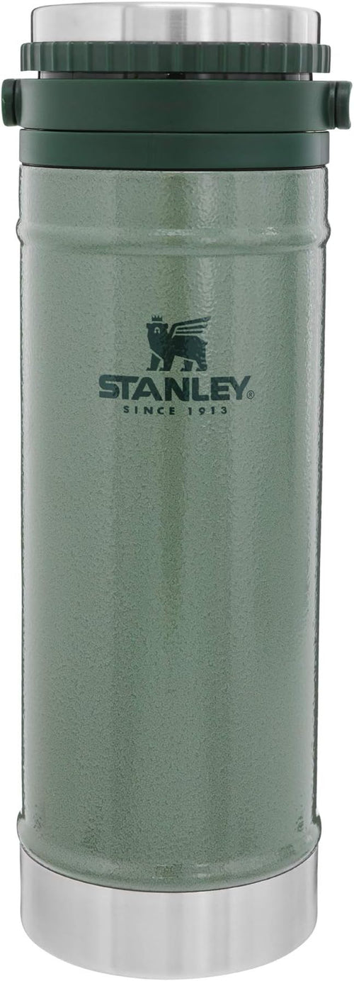 Stanley Travel Mug with Integrated French Press 16 oz | 5 Minute Brew, 4 Hours Hot, Leakproof Lid | Mesh Filter for Coffee Grounds | Insulated Stainless Steel Coffee Maker | BPA-Free