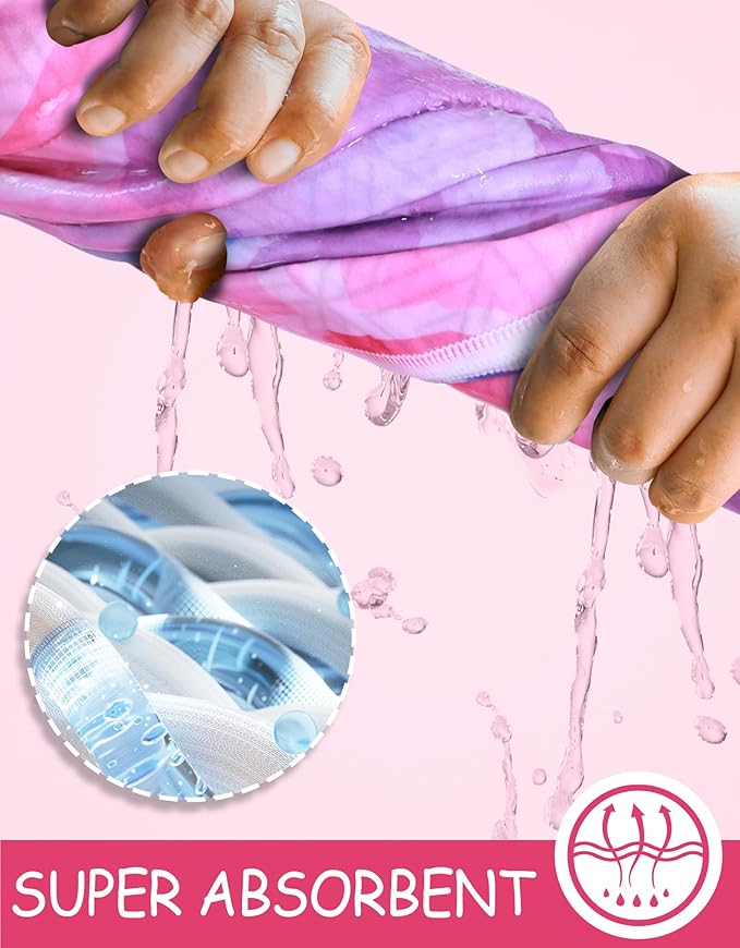 Microfiber Quick Dry Beach Towel for Kids– Lightweight Sand Free Large Towel Accessories Travel Must Have Swim Pool Yoga Camping Gear Summer Cruise Ship Compact Sandproof Gift Colorful Bubbles