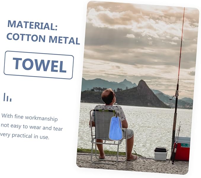 Bait Towels Camping Towel Quick Dry Hand Towels Microfiber Fishing Towel Gym Towel Golf Ball Towel Yoga Towel Fisherman Towel Pool Towel Tools Buckle Fitness Protective Towel Metal