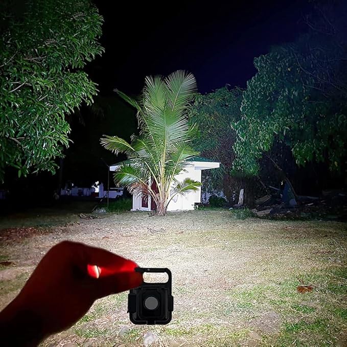 10 Pack COB Mini LED Flashlight Keychain Light, Multifunctional Portable Bright Small EDC Rechargeable LED Flash Light, USB Charging Work Lights for Camping, Outdoor, Fishing, Emergencies