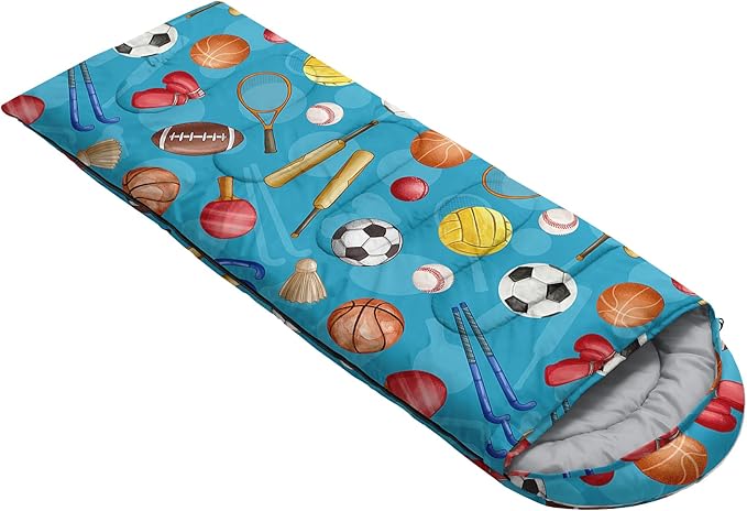 QOOMO Camping Sleeping Bags,3 Season Warm & Cool Weather,Lightweight,Waterproof Sleeping Bags for Adults & Kids,Traveling,and Outdoors,Camping Gear Equipment