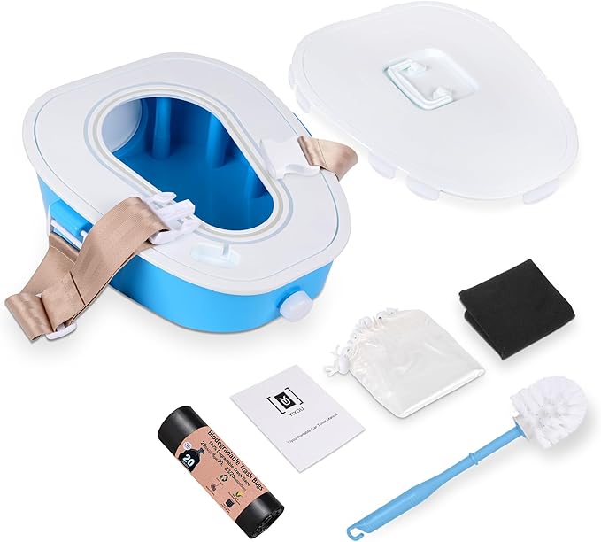 A ARCIYON Portable Toilet Car Camping Toilet Indoor & Outdoor Commode,Travel Potty,Portable Toilet for Car,Camping,Hiking,Long Road Trips,Traffic jam