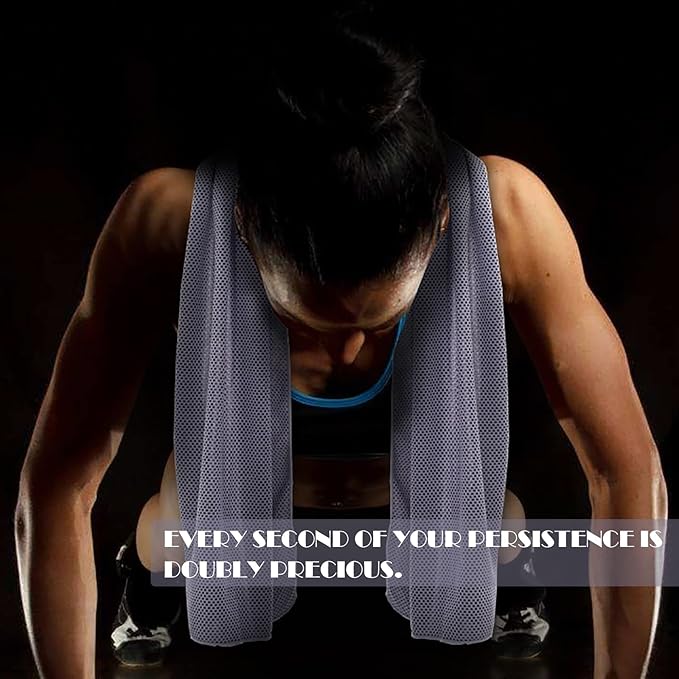 10 Pack Cooling Towels Bulk Microfiber Ice Towel Quick Dry Breathable Chilly Sweat Towel Stay Cool Towel for Neck Face Yoga Gym Workout Running Pilates Beach with Carabin Bag, 40x12'', Purple