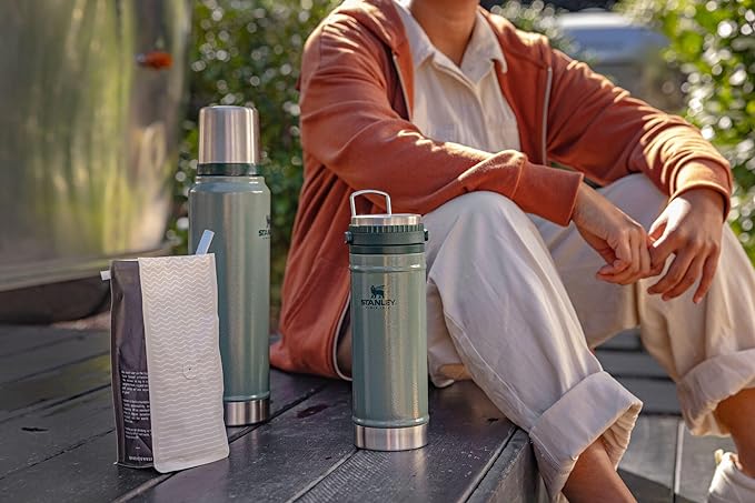 Stanley Travel Mug with Integrated French Press 16 oz | 5 Minute Brew, 4 Hours Hot, Leakproof Lid | Mesh Filter for Coffee Grounds | Insulated Stainless Steel Coffee Maker | BPA-Free