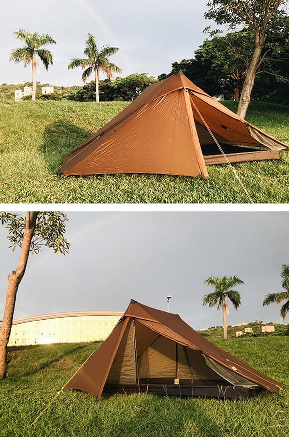 3F UL Gear Lanshan PRO Lanshan Ultralight Tent 4 Season Backpacking Tent for 1 Person, Waterproof Professional Tents for Camping, Trekking, Kayaking, Climbing, Hiking
