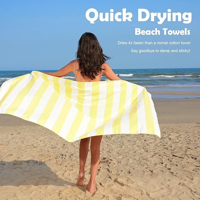 Your Choice Microfiber Beach Towels, Sand Free Beach Towel, Quick Dry Beach Towel, Extra Large Beach Towels for Adults, Kids (67x35 Inch, 60x30 Inch), Travel Towel, Camping Towel