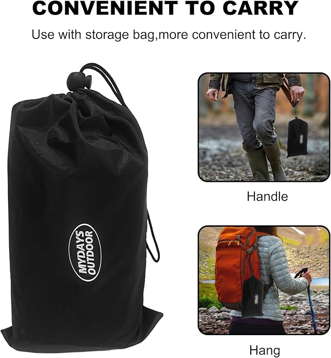 MDSTOP Portable Outdoor Toilet Solution, Durable & Versatile Strap with Buckle, Relieve Leg Fatigue and Free your Hands, Suitable for Camping, Hiking, Fishing, Hunting