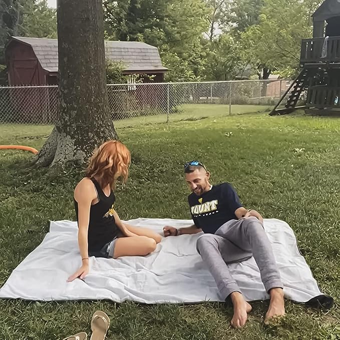 KingCamp Outdoor Blanket Waterproof Stadium Blanket Beach Blanket Sandproof Cold Weather Camping Insulated Blanket for Outdoor Picnic Grass Park Concert Sports Machine Washable Fleece