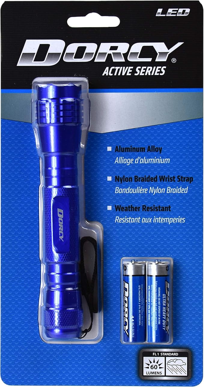 Dorcy 60 Lumen LED Personal Flashlight, 41-4016 , Black