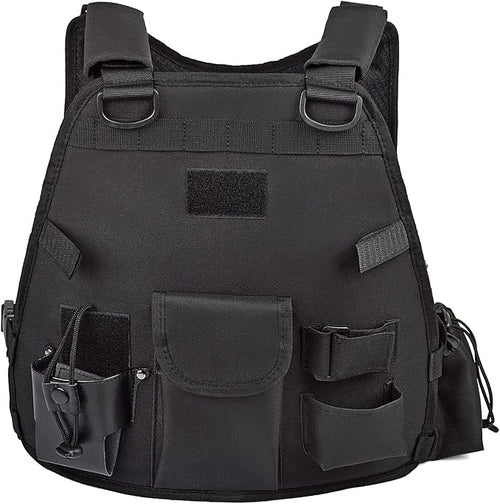 Heavy Duty Radio Harness Holder, Tactical Chest Tool Pag Front Pounch Holster Pack for Baofeng UV5R Motorola Talkabout Yaesu Kenwood Two Way Radio Walkie Talkie