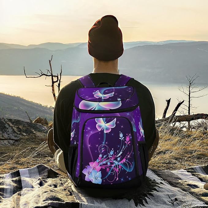 Cooler Backpack Insulated Leak Proof Beach Cooler Bag 30 Cans Waterproof Lightweight Soft Lunch Picnic Cooler for Men Women