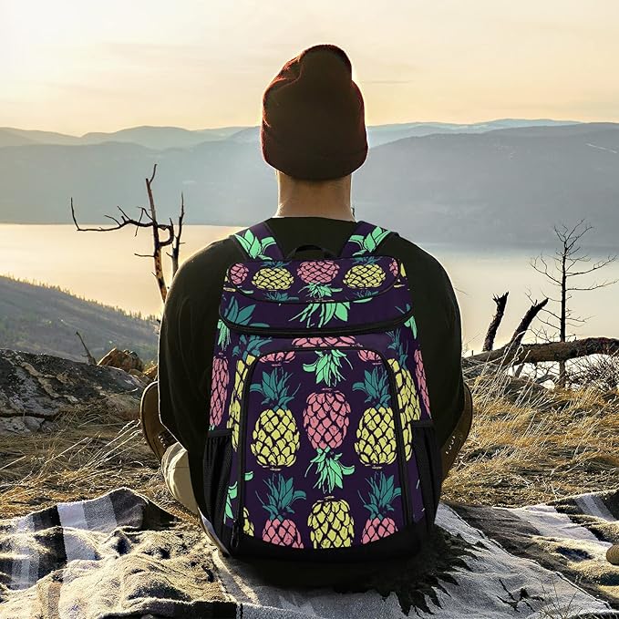 Cooler Backpack Insulated Leak Proof Beach Cooler Bag 30 Cans Waterproof Lightweight Soft Lunch Picnic Cooler for Men Women