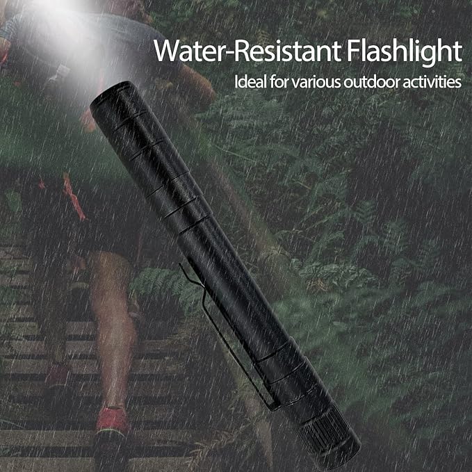Sutekus UV Flashlight with Clip Multi-Function LED Pocket Pen Light Blacklight Detector for Cash Detector Camping, Pet Stain Detection