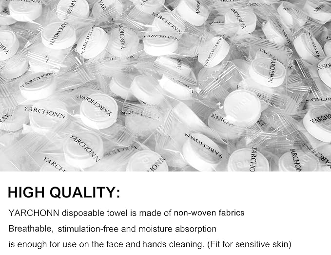 100pcs Compressed Face Towel Tablets, Hand Wipes Portable Compact Disposable Cotton Travel Towel Tissues Handy for Outdoor Hiking Camping Traveling, Home Wipes.