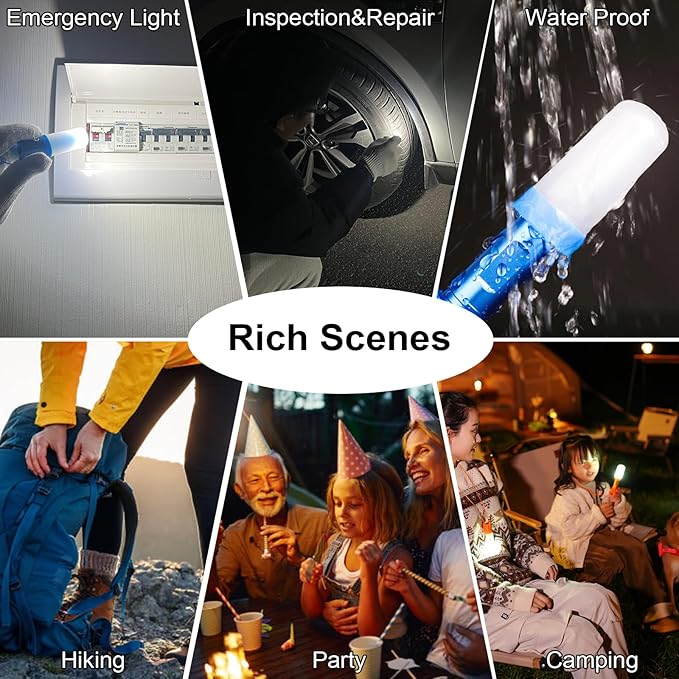 Camping Lantern 3 Packs Portable LED Tent Light Emergency Lights(2 Usage Forms)Camping Accessories Tent Lamp(with Lanyard) for Camping Lights, Kids’ Adventure, Party, Power Outages, Hiking etc.