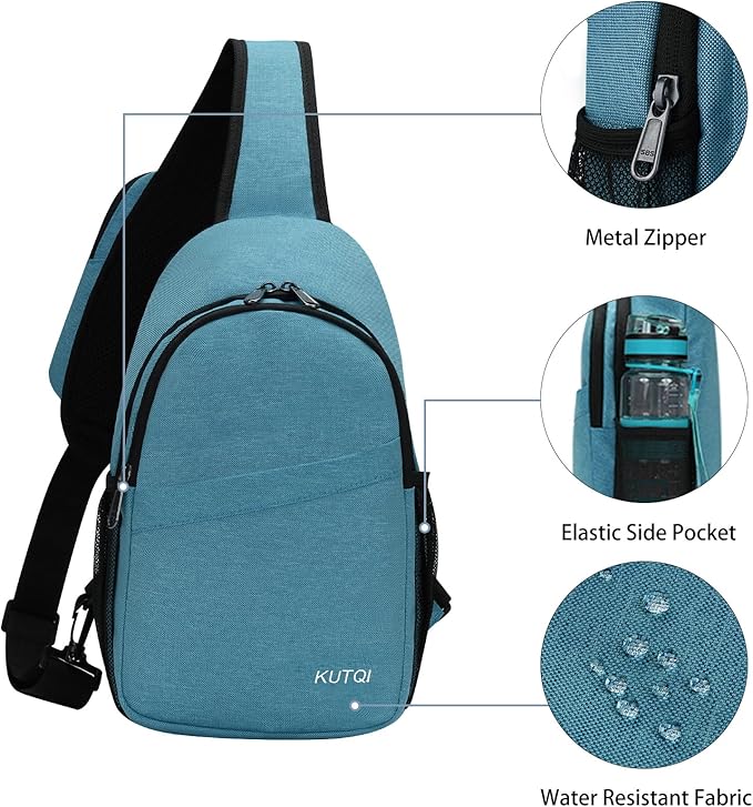 Sling Backpack Crossbody Sling Bag for Women Men Multipurpose Travel Essentials Hiking Chest Bag Daypack