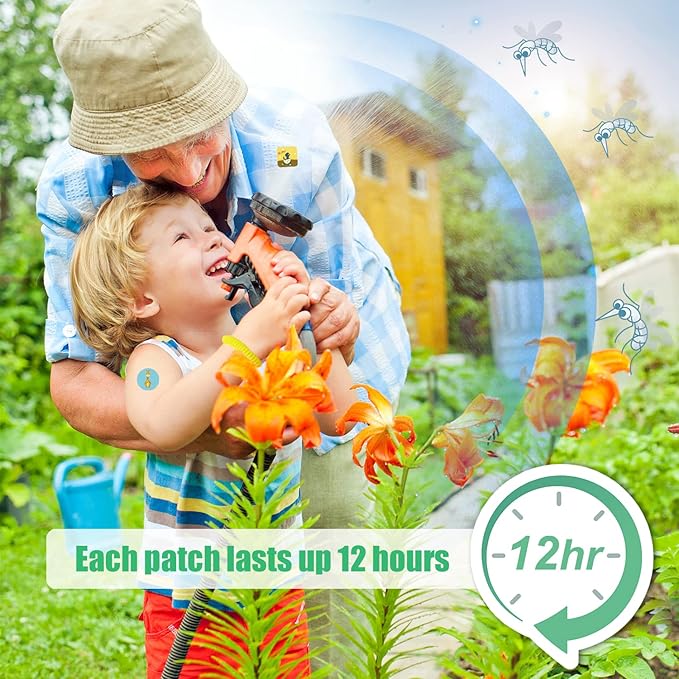 360 Pack Mosquito Repellent Patches Stickers for Kids Adult Outdoor Indoor Travel, Natural Plant Based Ingredients Mosquito Stickers for Outdoor Travel Camping Hiking