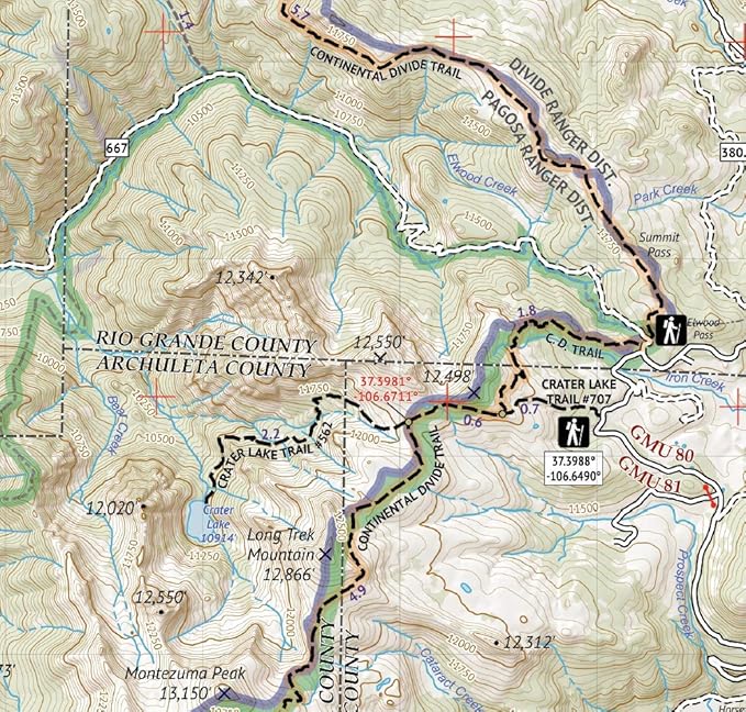 South San Juan Wilderness - Colorado Topographic Hiking Map (2019)