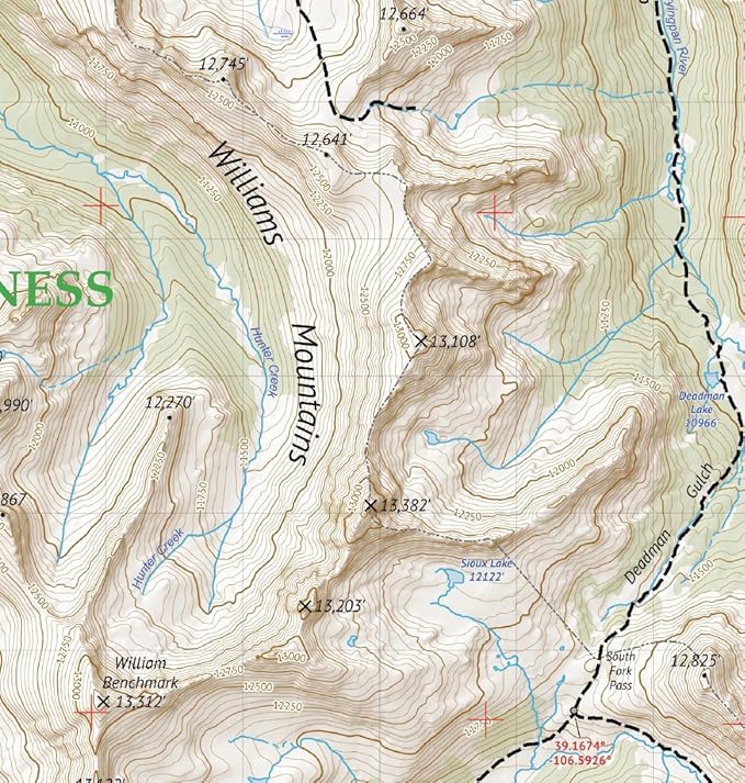 Outdoor Trail Maps LLC Hunter-Fryingpan/Mount Massive Wilderness - Colorado Topographic Hiking Map (2018)