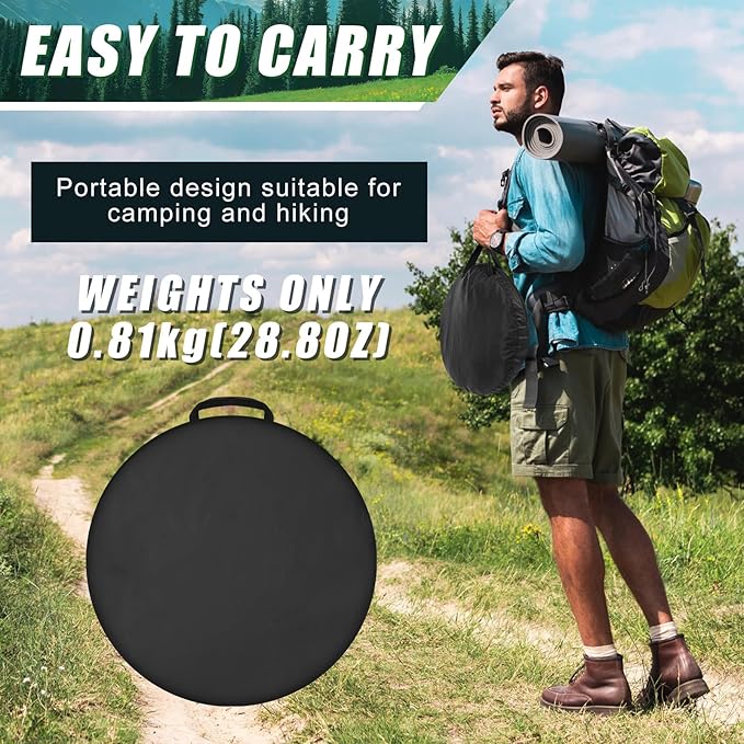 2 Pack 82.6 Inch Single Person Pop up Tent, 1 Person Foldable Mosquito Net Tent with Storage Bag for Outdoor Trips Camping