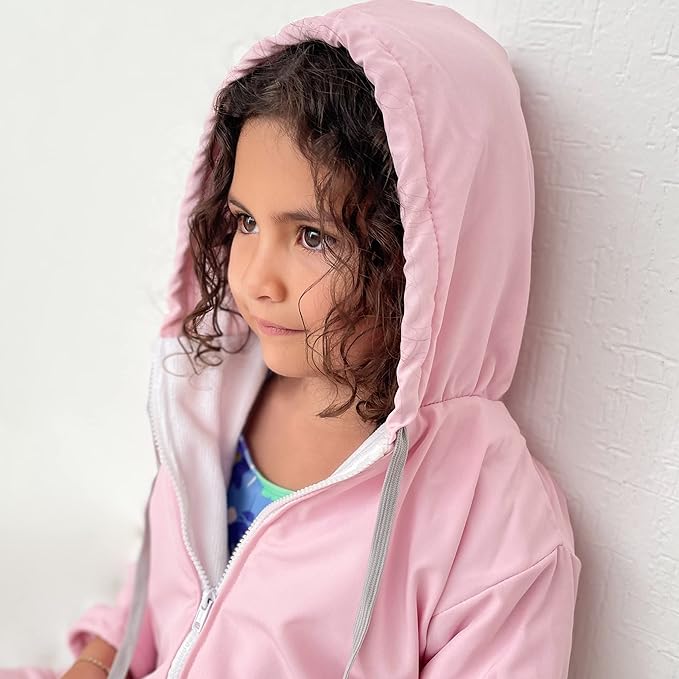 MACAR sport TOWEL swimming parka, waterproof fabric on the outside, dry jacket for kids and adults