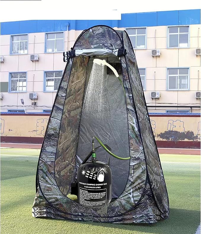 Vici 20L Portable Solar Camping Shower Bag Shower Electric Pump Tent car wash Equipment Outdoor spa Bath hot Water Bag Camping Furniture Accessories Portable Shower Pump