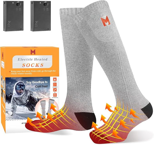 Heated Socks, Heated Socks for Men, Electric Heating Socks, Battery Heated Socks for Women Camping Fishing Cycling Skiing Hunting Hiking