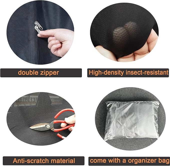 Car Camping Net Car Tailgate Net Car Tailgate Mosquito Net Rear Magnetic Mount Breathable Mesh Tent Camping Accessories for SUV UV MPV Camping