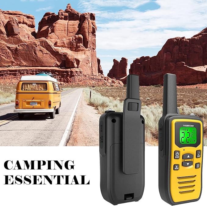 Long Range Walkie Talkies for Adult, Handheld Two Way Radios, Rechargeable 2 Way Emergency Radio, Walky Talky, Survival Gear and Equipment, 142 Privacy Codes, & NOAA Weather Scan, 50 Channels