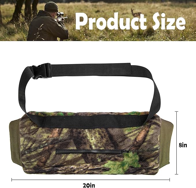 RunNico Camo Hand Muff Warmer - Unisex Camo Hunting Hand Muff - Camouflage Hunting Waist Pouch for Hunting, Camping, Outside Working, Hiking, Football, Golf Activities