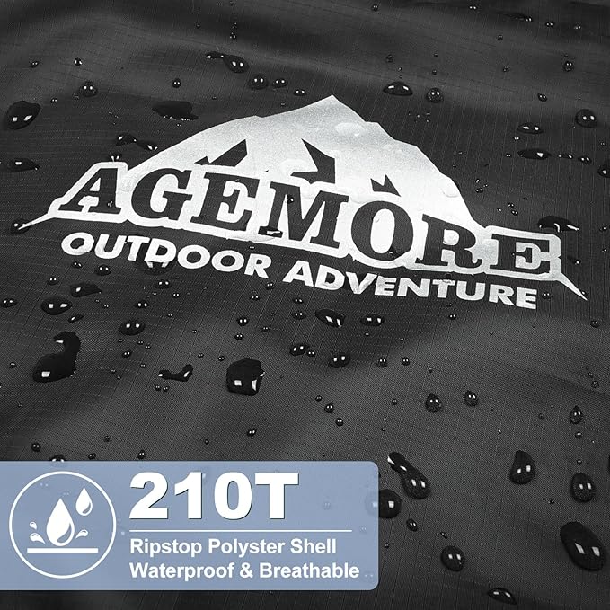 AGEMORE Cotton Flannel Sleeping Bag for Adults, Lightweight XXL Cotton Sleeping Bag for Camping Backpacking or Hiking, Water Resistant 3-4 Season Sleeping bag for Warm & Cool Weather