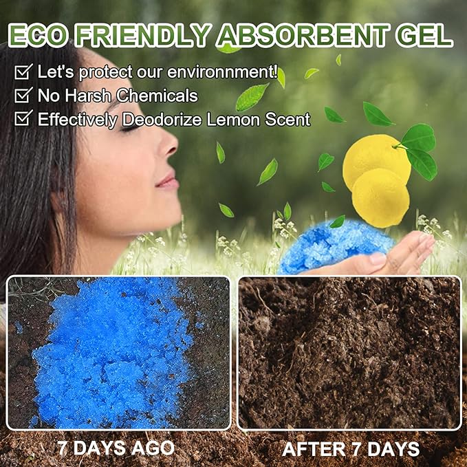 AOKE Portable Toilet Powder, 60 Pack Poo Gel for Camping Eco Absorbent Gel Liquid Waste Gelling and Deodorizing Powder, Emergency Toilet Waste Treatment for Outdoor Camping Hiking