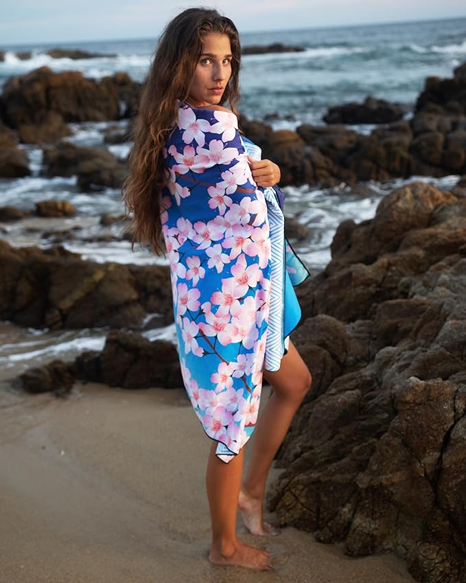 Elite Trend Microfiber Beach Towel - Extra Large 78x35 Inch Sand Free Quick Dry Towel for Travel, Swimming, Pool, Yoga, Hiking, Camping – Lightweight Fast Drying Microfiber Towel Compact for Adults